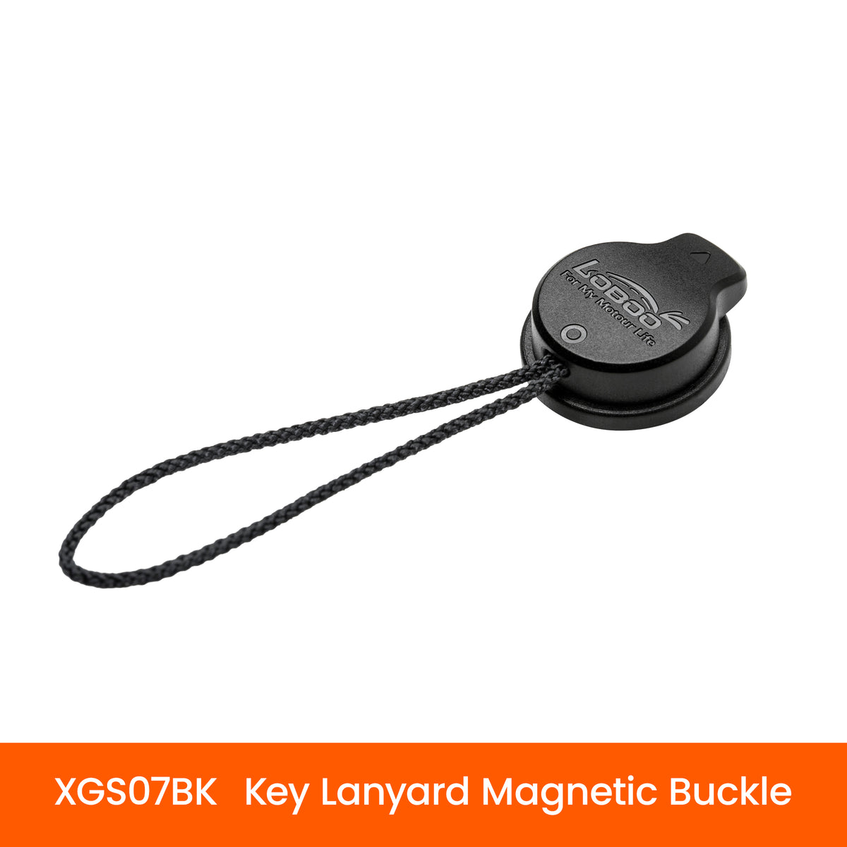 Fibbia magnetica LOBOO XGS07BK con anello in cordino e codice prodotto