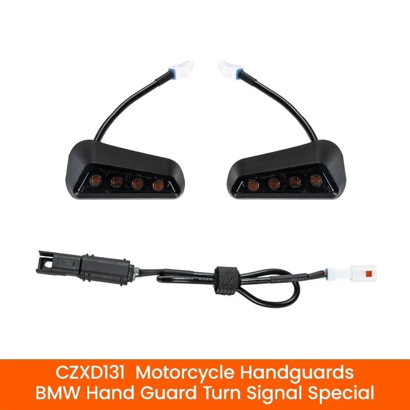 Kit LOBOO CZXD131: due moduli con quattro LED ambra ciascuno e cavo adattatore a Y