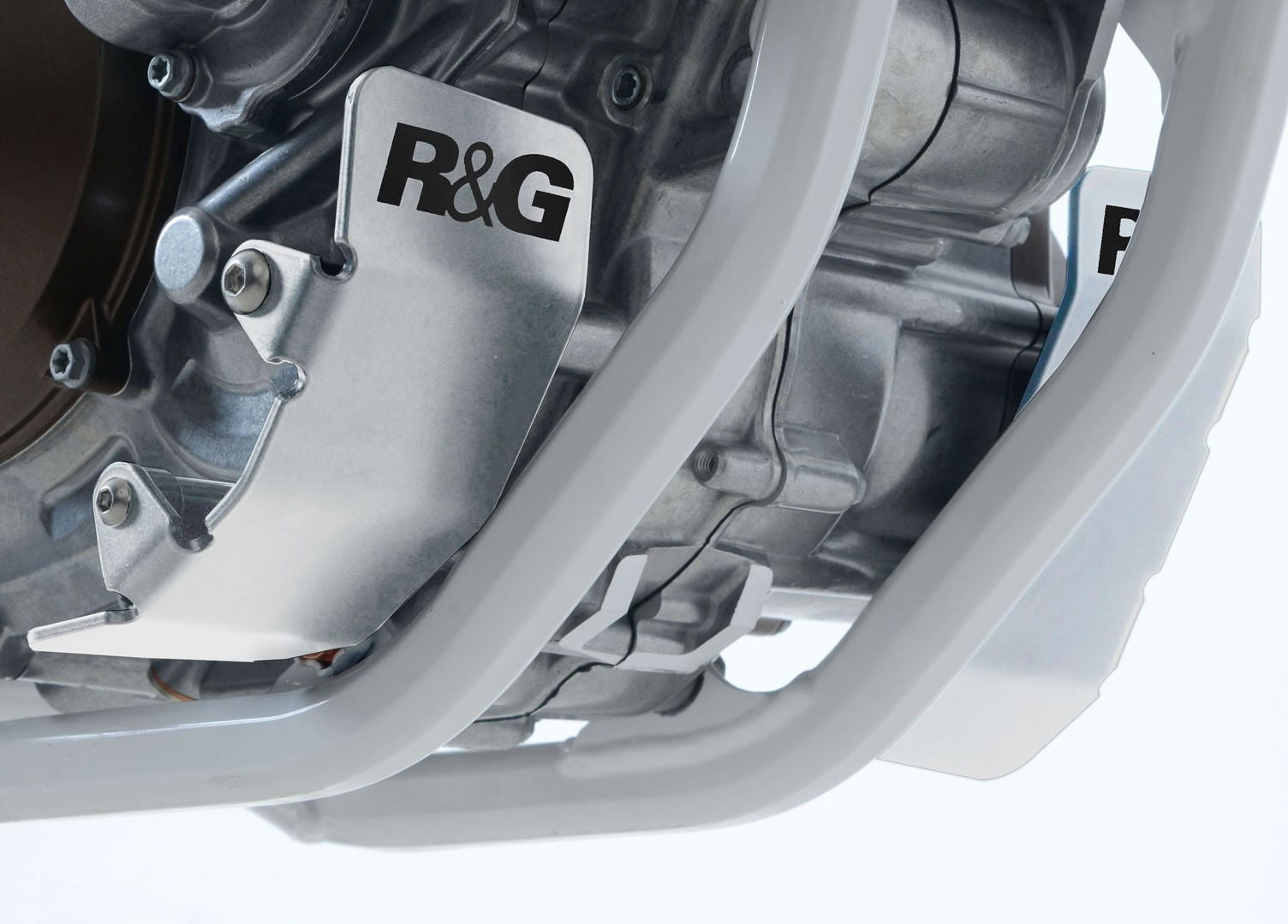 HUSQVARNA FS 450 '15- (coppia) protezione motore - colore alluminio