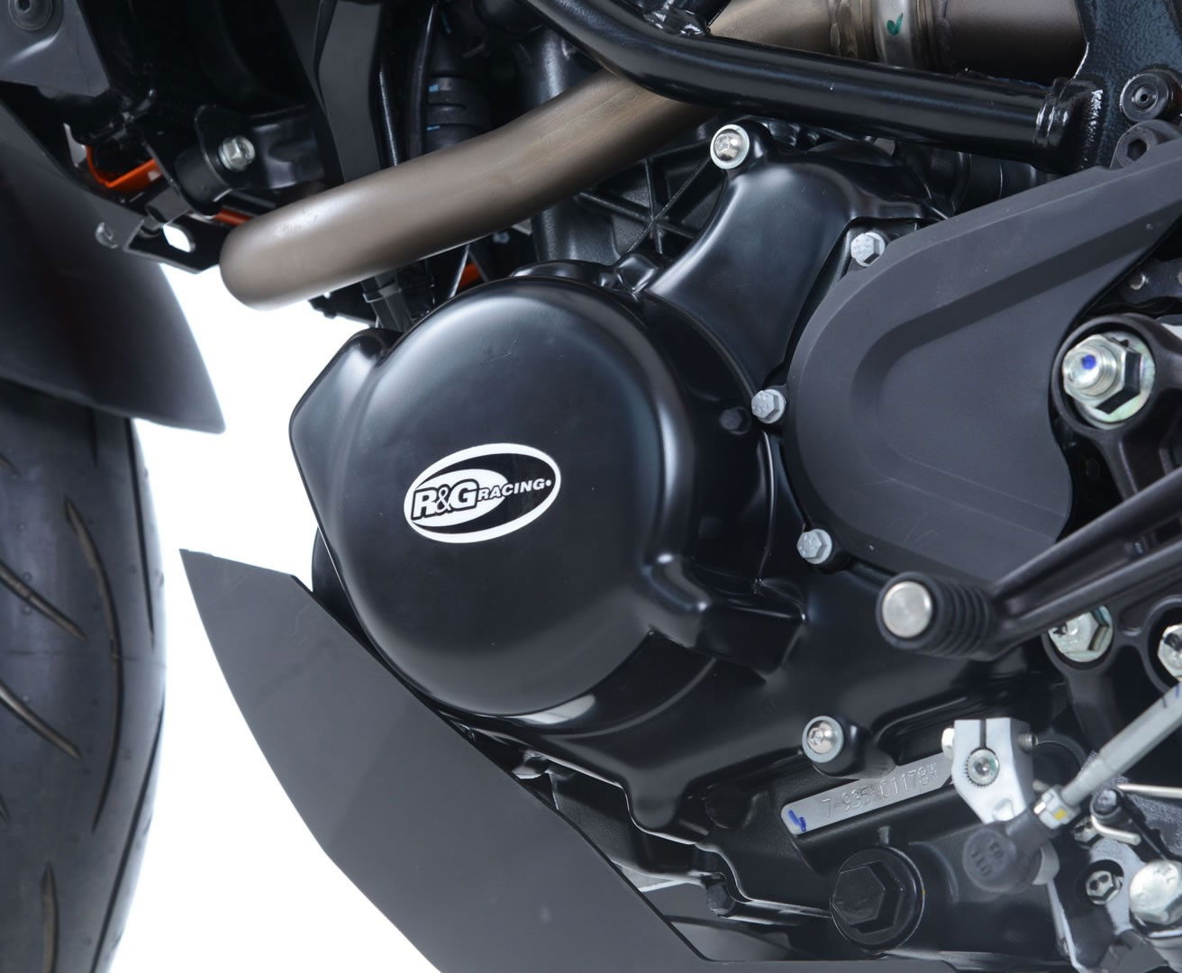 kit 2 pezzi (ECC0241BK-ECC0242BK) - protezione motore KTM 125 Duke '17- / RC125 '17- R&G