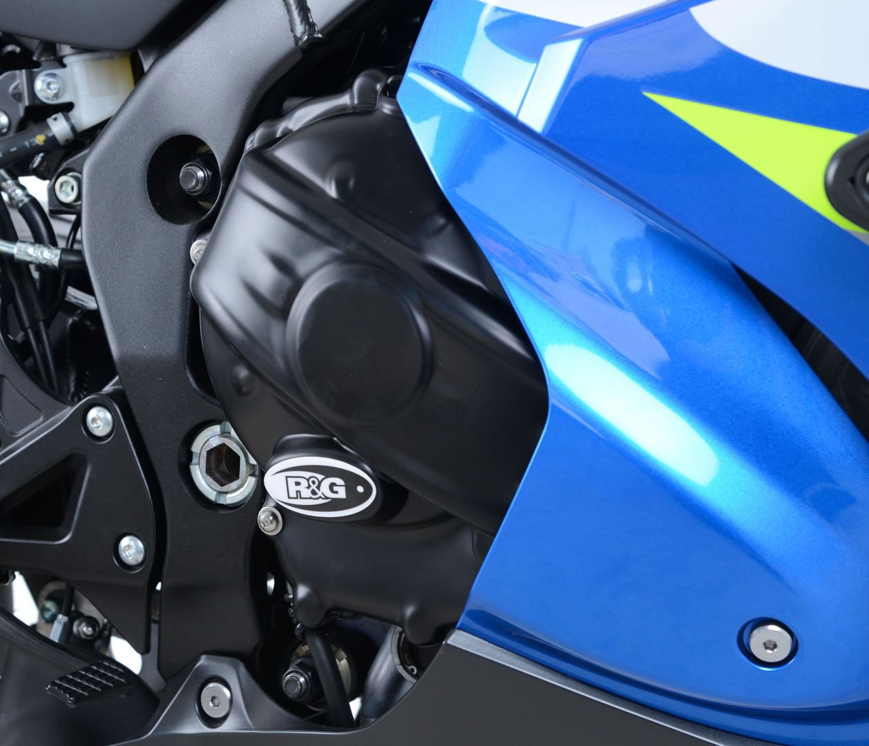kit 2 pezzi (ECC0229BK-ECC0231BK) - protezione motore Suzuki GSX-R1000/R '17- (solo carter e frizione) R&G
