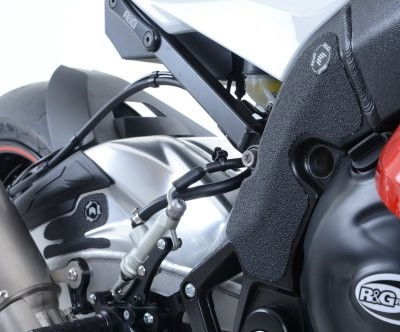 kit 4pz.adesivi anti-scivolo paratacco BMW S1000RR '15- nero (forcellone e telaio)