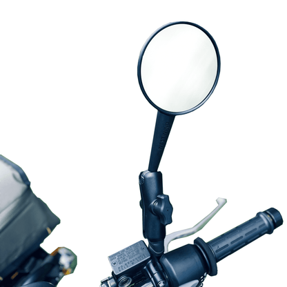 Kit Specchietti Retrovisori Rotondi Pieghevoli con Lente Oscurata - Adventure Moto - ENDURRAD