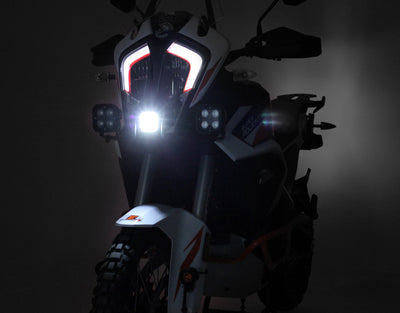Cablaggio DialDim DENALI innestato sui connettori originali della KTM 1290 Adventure