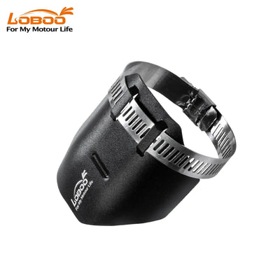Deflettore di scarico LOBOO CPQ131 per BMW R 1300 GS, corpo in alluminio nero