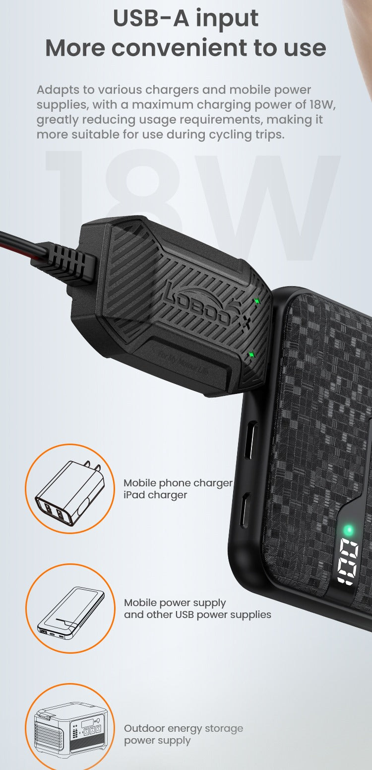 Se branche sur n’importe quel port USB, même sur une batterie externe