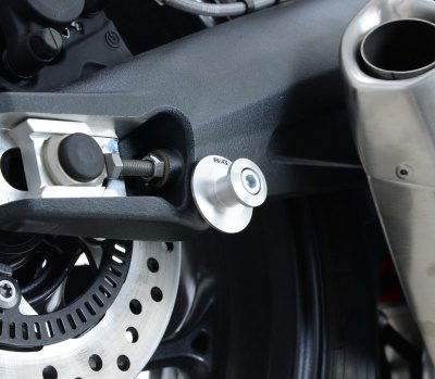 Nottolini cavalletto, M10 x 1.5 (KTM e Ninja 650/Z650), argento