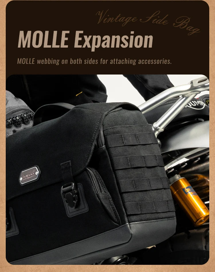 Fettuccia MOLLE su entrambi i lati: dove agganciare gli accessori