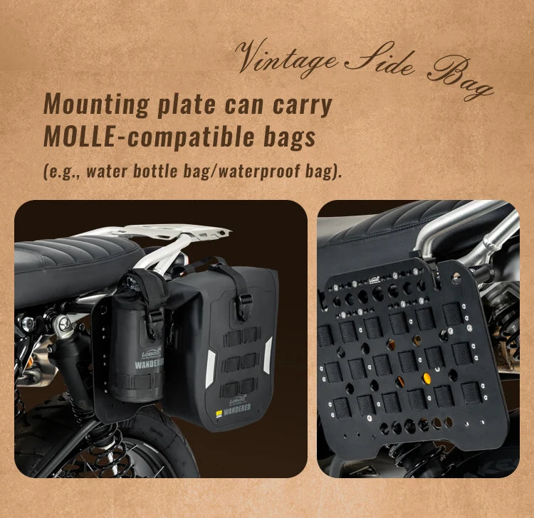 La plaque porte-accessoires MOLLE même sans la sacoche