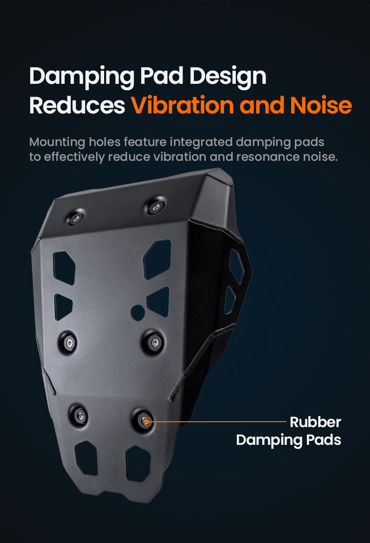 Silentblocs antivibratoires dans les trous de fixation