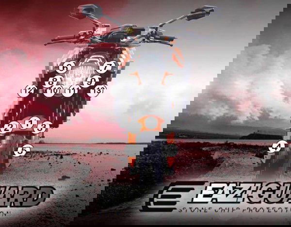 Pellicola adesiva per moto ktm 1290 superduke gt 2016-2018