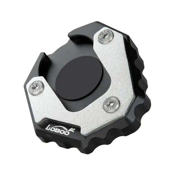 Plaque de béquille pour BMW F 850 GS, F 850 GS ADV et F 900 GS ADV | aluminium usiné CNC et acier inoxydable 304, 150 g