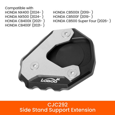 Compatibilità CJC292: Honda CB500X, CB500F, CB400X, CB400F, NX400, NX500 e CB500 Super Four