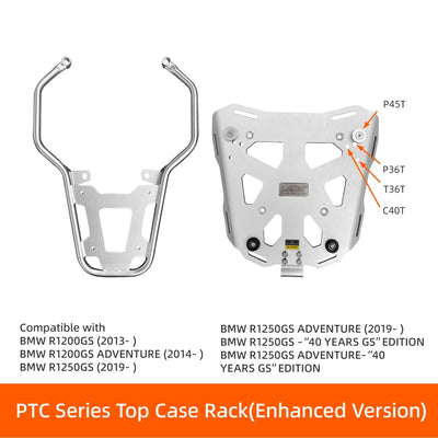 Piastra top case LOBOO versione potenziata per BMW R 1200 e R 1250 GS e Adventure