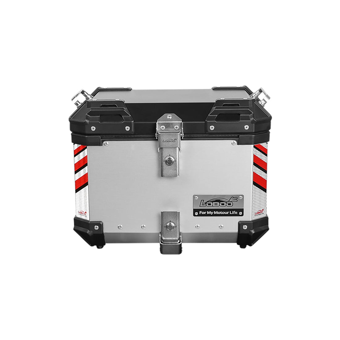 Bauletto LOBOO PIKE TRACKER argento con serratura e maniglie