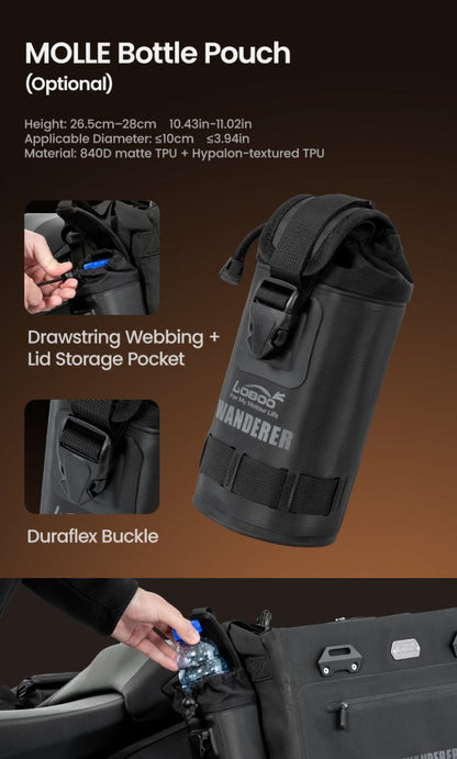 Porte-bidon MOLLE LOBOO pour valises semi-rigides - Endurrad.com