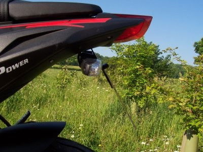 Portatarga Aprilia RS 125 '06- (per anni '10- utilizzabile solo con minifrecce)