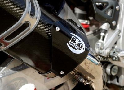 Protezione silenziatore tri ovale - colore nero - DX