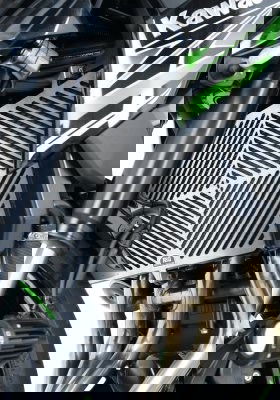 retina prot.radiatore acciaio inossidabile, KAWASAKI Z750 '07- / Z750R / Z800 / Z1000 '10- / Z1000R '17- / Ninja 1000SX '20- / Z