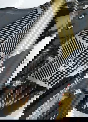 retina prot.radiatore & rad.olio, acciaio inossidabile, TRIUMPH 1050 TIGER '07-'14 / 1050 TIGER SPORT '13-'18