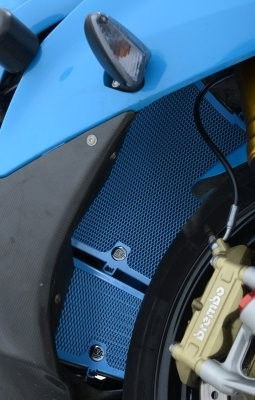 Retina protezione radiatore  - BMW S1000RR '10-'14 / HP4  / S1000R '14-'16 colore azzurro (ord.spec.)