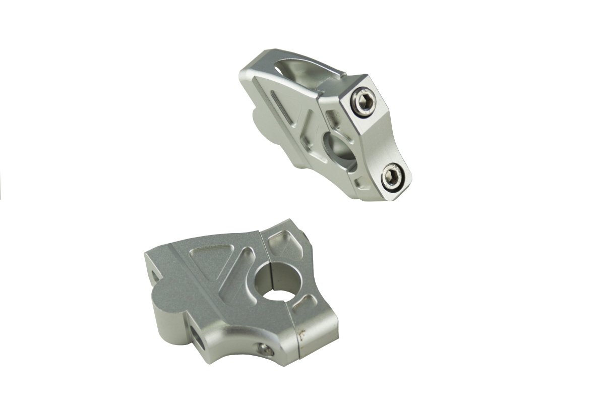 Riser moto in alluminio lucido per manubrio | 12 - 0620 - r2135 - ENDURRAD