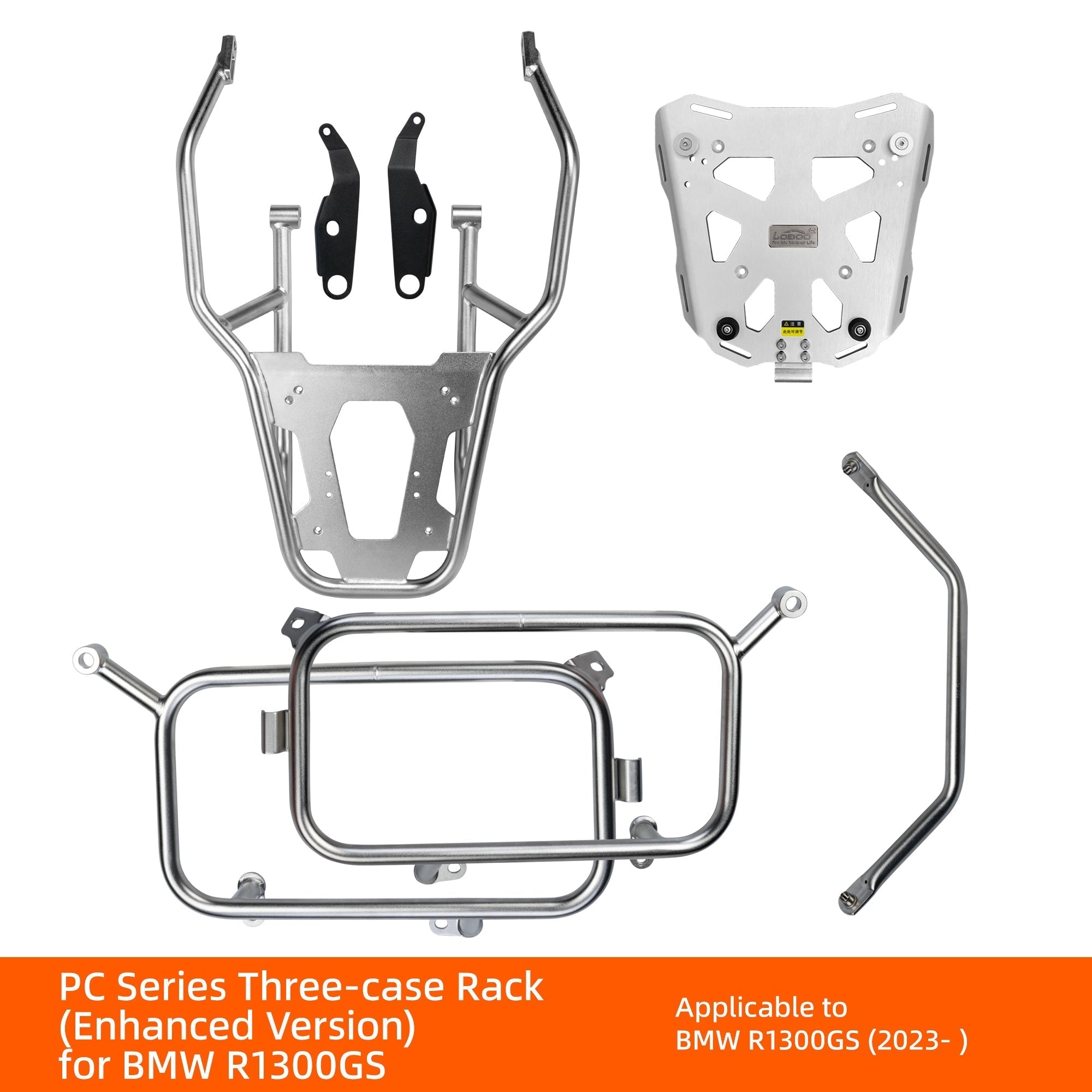 Sistema portapacchi tre valigie LOBOO per BMW R 1300 GS