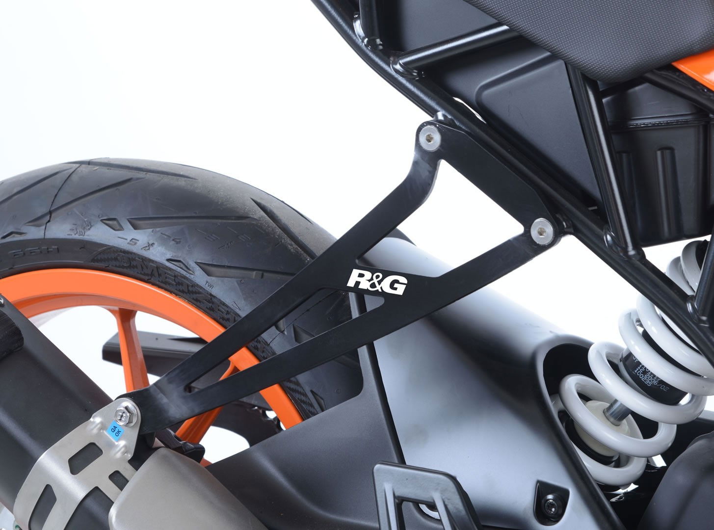 Staffa supporto scarico - KTM RC 125 '17- / RC 390 '17- R&G