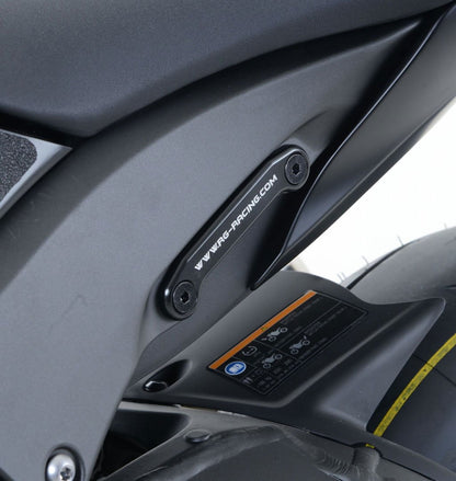 Staffa supporto scarico + piastra fori pedane posteriori, Kawasaki ZX10R '11-'16