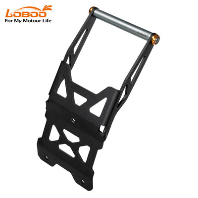 Supporto navigatore per Ducati Desert X con barra da 12 mm, vista di tre quarti