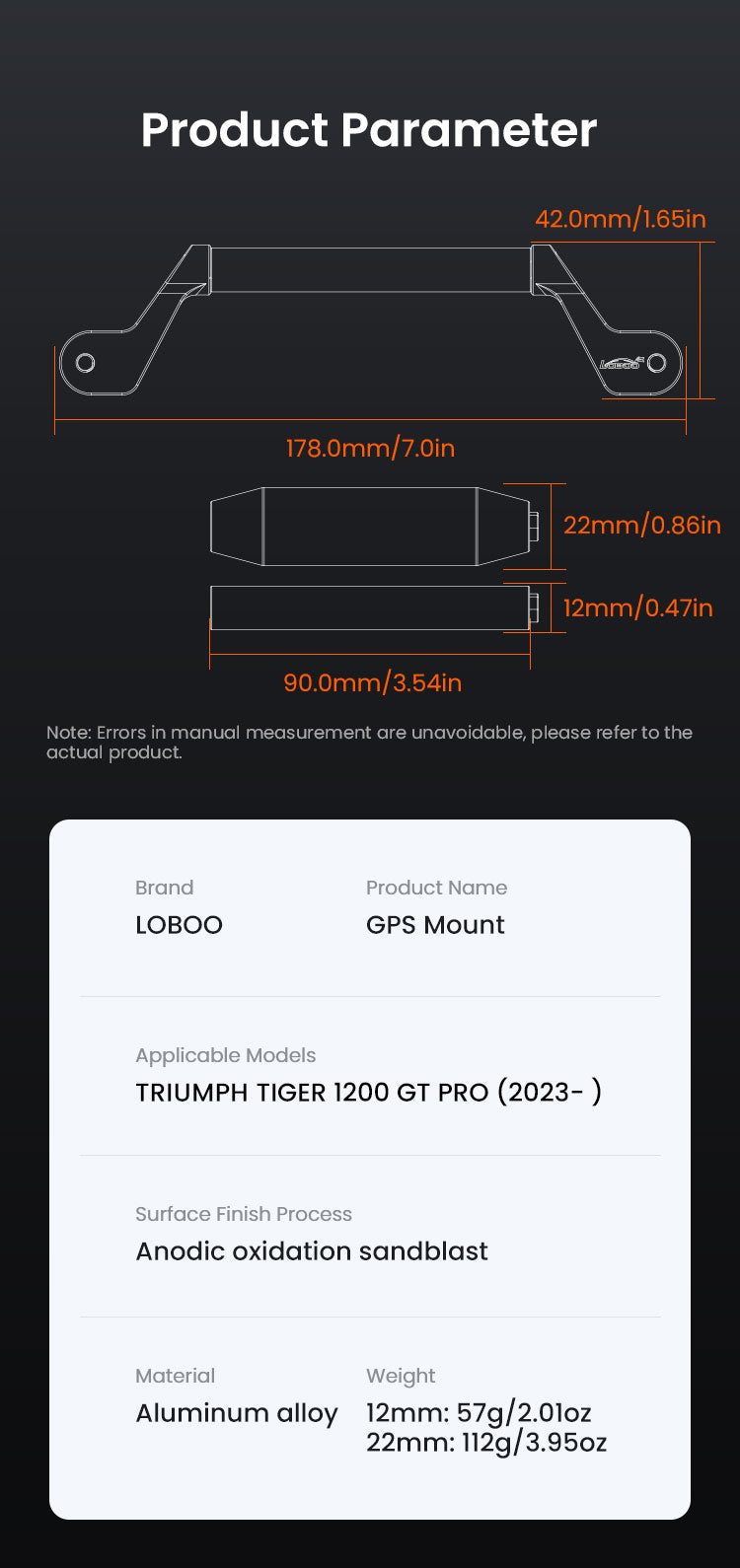 Les dimensions indiquées par le fabricant