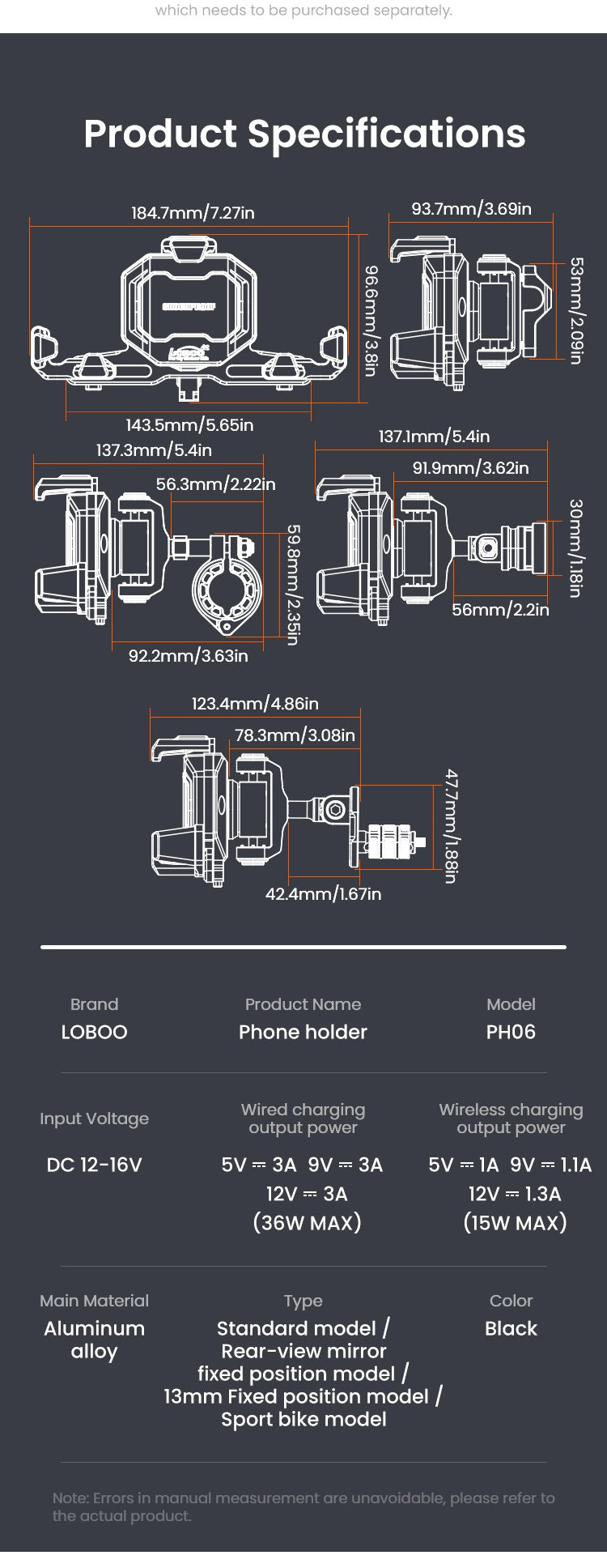 Toutes les dimensions, pour voir si ça rentre là où tu veux l’installer.
