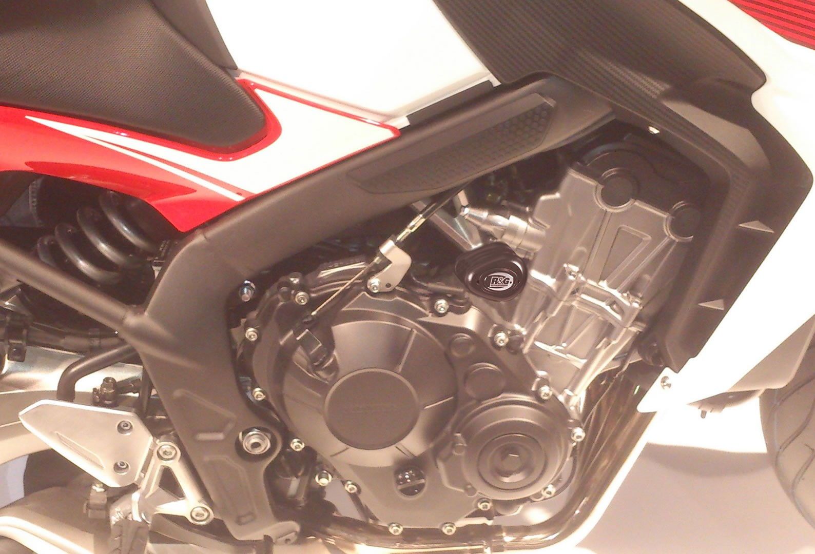 Tamponi paratelaio tipo Aero no-cut Sliders telaio - HONDA CBR650F / CB650F '14-'18 / CBR650R '19-