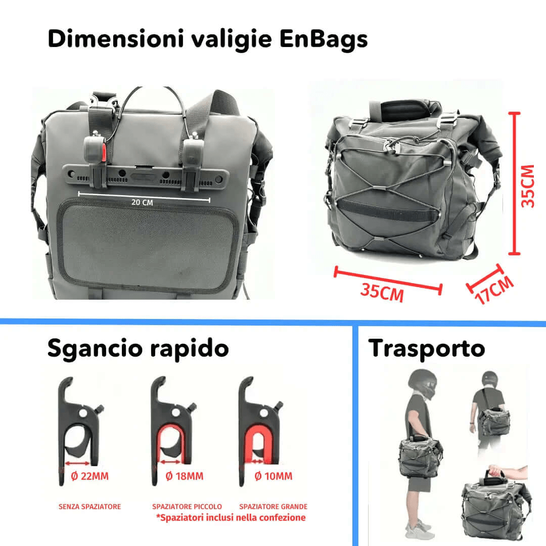 Valise latérale semi-rigide Enbags - Endurrad.com
