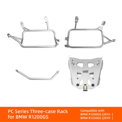 Kit telaio e portapacchi LOBOO serie PC per tre valigie su BMW R1200GS