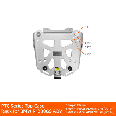 Portapacchi posteriore LOBOO serie PTC per BMW R1200GS Adventure