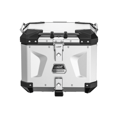 Bauletto posteriore LOBOO CONQUEROR C40T da 40 litri in alluminio argento per BMW R 1300 GS Adventure
