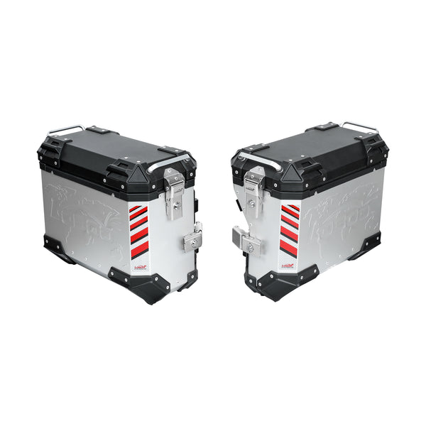 Kit de valises en aluminium 35+30 L avec supports pour BMW F 900 GS à partir de 2024 | 65 litres, serrure à clé — PIKE TRACKER