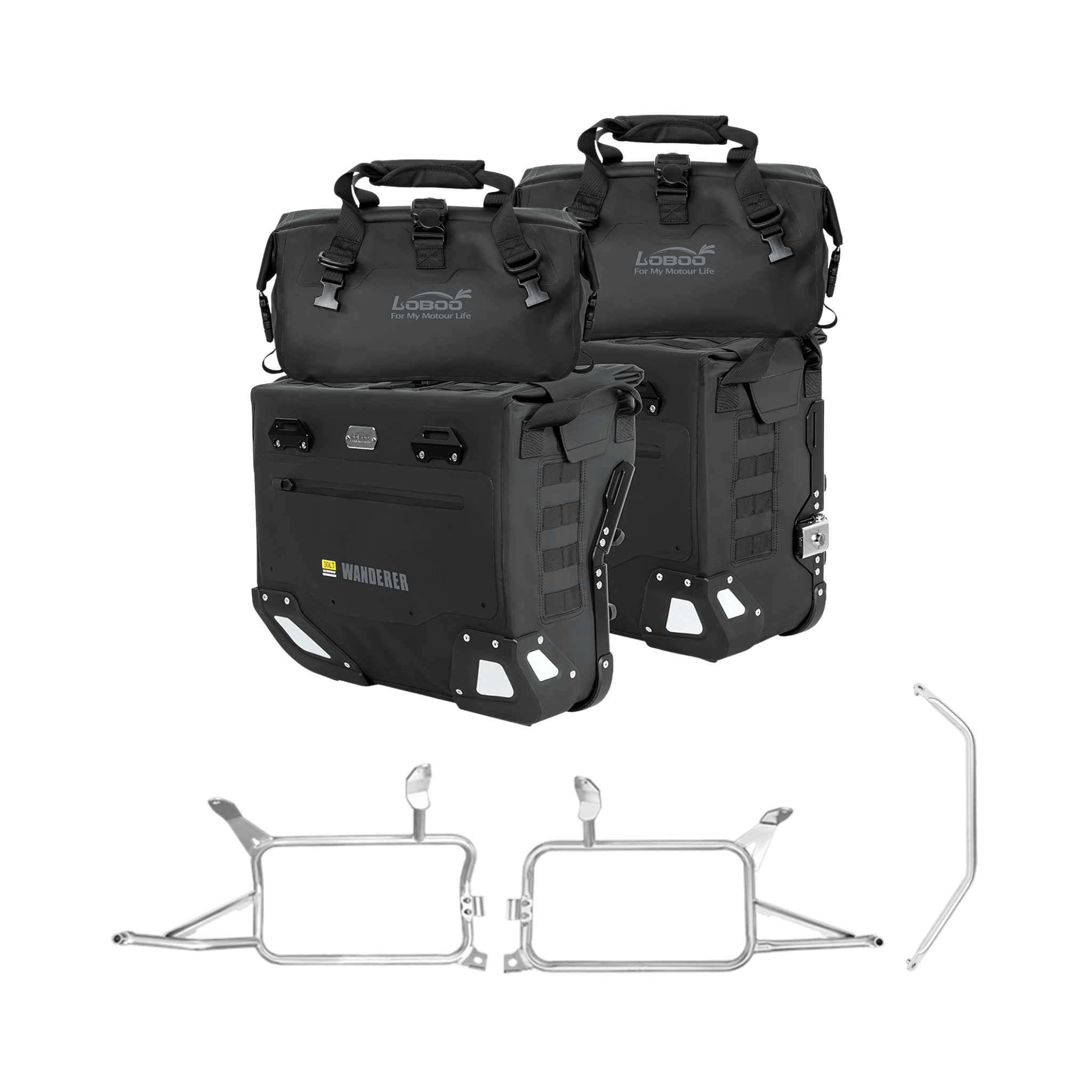 Valises latérales BMW F750/850 GS - LOBOO PIKE TRACKER - Endurrad.com