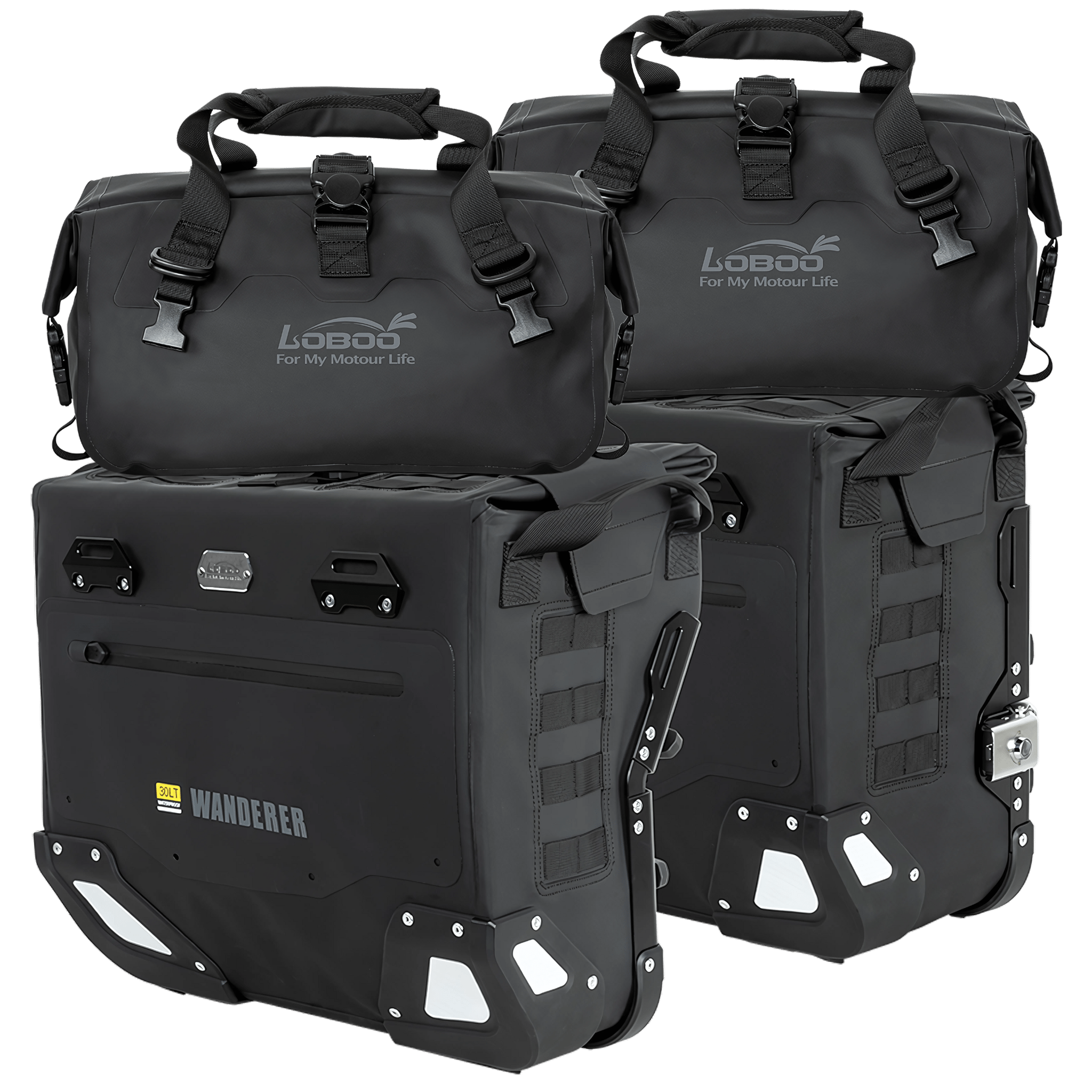 Valises latérales BMW R1300 GS - LOBOO PIKE TRACKER - Endurrad.com