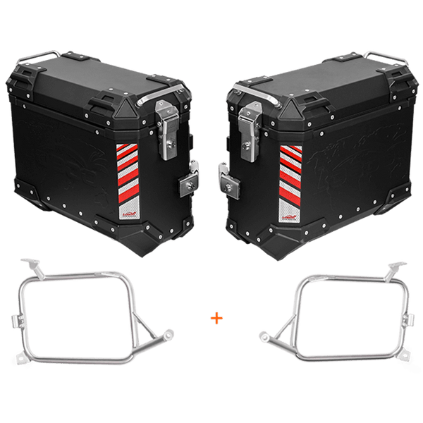 Valises latérales en aluminium avec supports pour BMW S 1000 XR