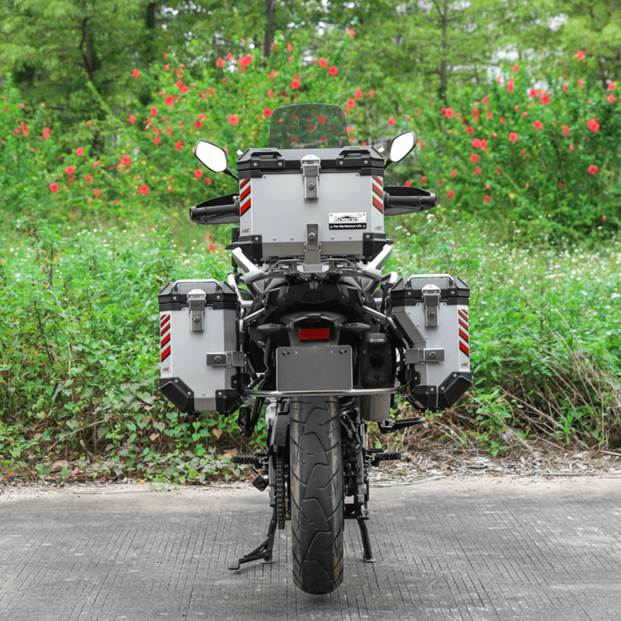 Valises latérales CFMOTO 800MT - LOBOO PIKE TRACKER - Endurrad.com