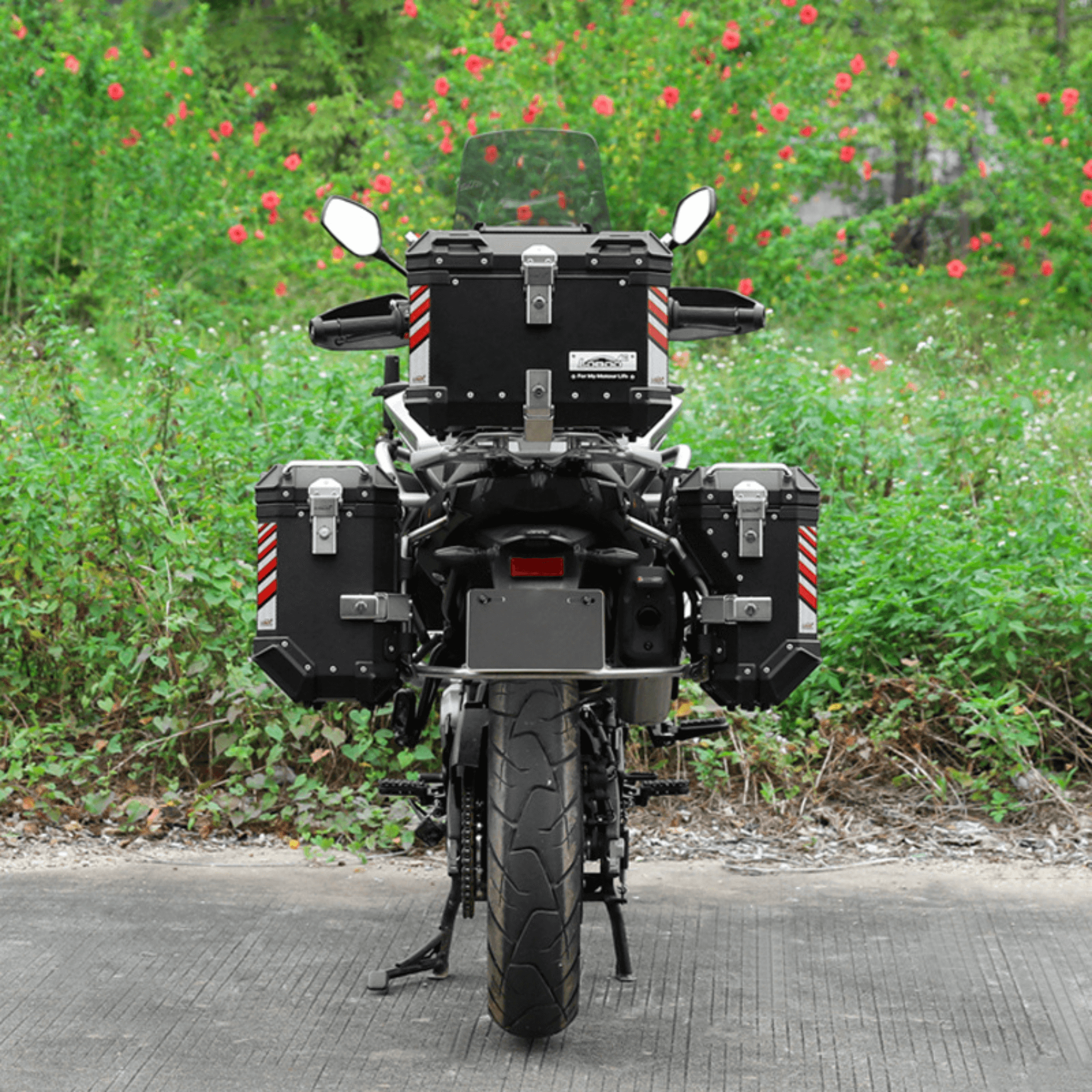 Valises latérales CFMOTO 800MT - LOBOO PIKE TRACKER - Endurrad.com