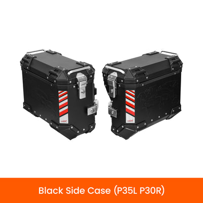 Coppia di valigie laterali LOBOO PIKE TRACKER P35L e P30R nere