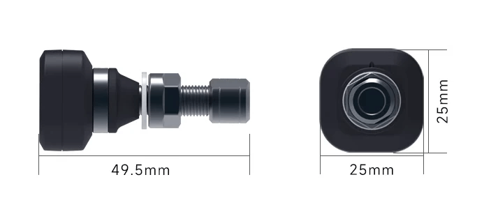Valves de pneus moto avec capteurs de pression Chigee - Endurrad.com