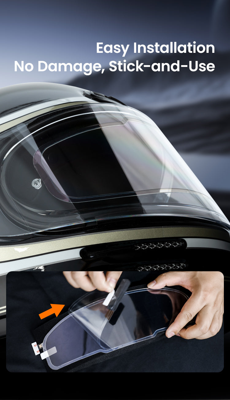 Ça se colle simplement, sans modification du casque