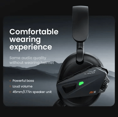 Casque moto mains libres LOBOO R1X – Bluetooth 5.3 - Endurrad.com