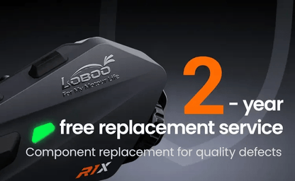 Casque moto mains libres LOBOO R1X – Bluetooth 5.3 - Endurrad.com