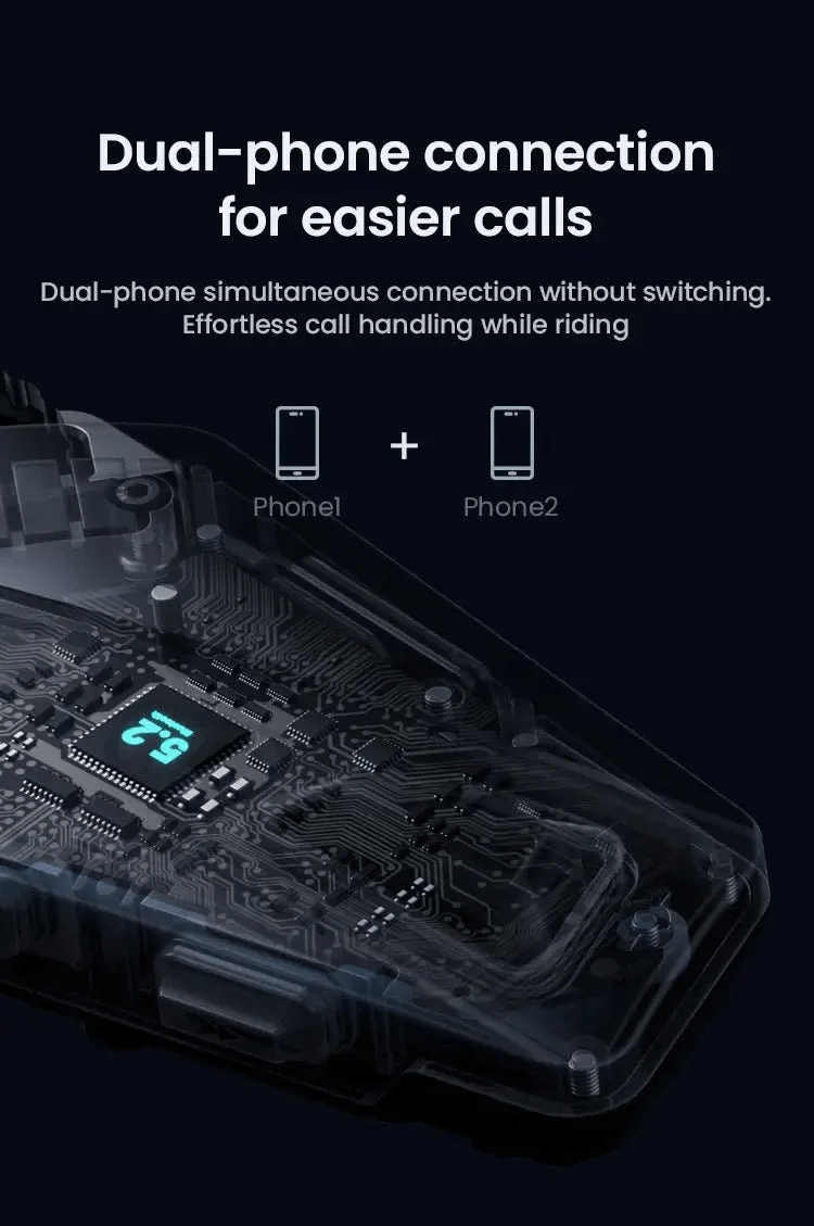 Casque moto mains libres LOBOO R1X – Bluetooth 5.3 - Endurrad.com