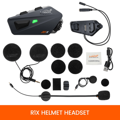Casque moto mains libres LOBOO R1X – Bluetooth 5.3 - Endurrad.com